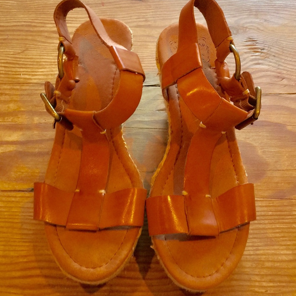 4/$30 Lucky 🍀 Brand Leather Platform Wedges